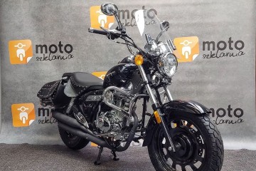 125 na kat.B | cruiser, chopper | sakwy, gmole, szyba